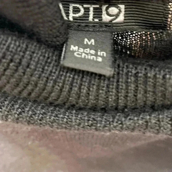 APT.9 Black Lightweight Mock Neck Knit Sweater Dress - Picture 5 of 6